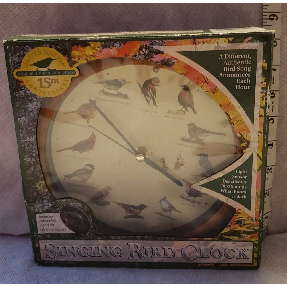 Singing Bird Clock 15th Anniversary Limited Edition Mark Feldstein AMAZING SHAPE